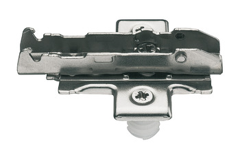 Mounting Plate Cruciform 4 Point Fixing Dowel Fixing for Tiomos Click On System Hinges With height adjustment via worm gear Height 0 mm