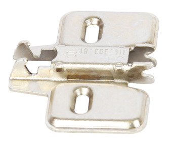 Mounting Plate Cruciform for Grass Click On System Hinges Height 0 mm Hospa screw fixing
