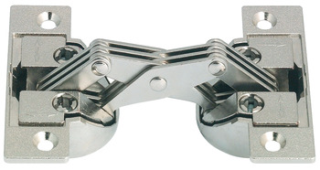 Mitred Hinge for 45° Mitred Applications Steel and zinc alloy Screw fixing
