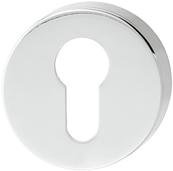 Escutcheon Euro Profile Ø 53 mm Stainless Steel Satin