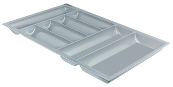 Plastic Cutlery Insert for Nominal Depth 500 mm for Cabinet Width 300-1000 mm With horizontal cutlery compartments Size 40/60 for cabinet width 400 mm