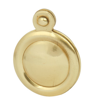 Escutcheons Covered Standard Keyway Face Fixing Brass Polished