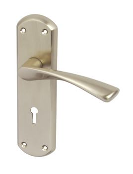 Lever Handles on Backplates for Latch Zinc Alloy Olton Designed for interior doors Polished chrome