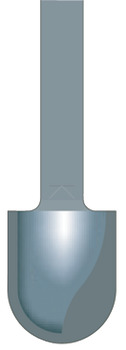 Cutter Radius Bit Two Fluted for Drainer Routing Jig Shank 1/2"