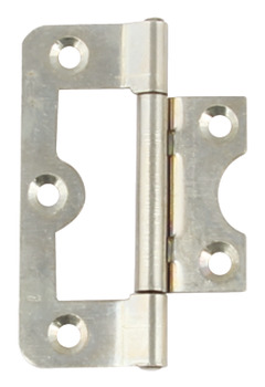 Flush Hinge Mild Steel 104 Hurlinge Length x width: 60 x 26 mm flap thickness 1.2 mm bright zinc