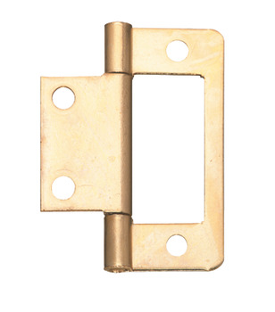 Flush Hinge for Inset Doors Length 50 mm Steel With fixed pin Electro brassed