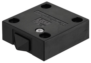 Built In Switch with Universal Push Button 2 A/240 V AC Black finish