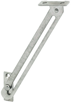 Lid Stay with Guide Slot for Wooden Flaps Suitable for use as a door restraint Left handed mounting
