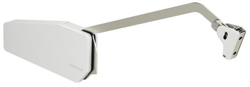Bi-Fold Lift Up Fitting for 2-Piece Same Size Wooden/Aluminium-Frame Flaps Free Fold For two-piece flaps with division 1:1 made from wood or with aluminium frame For cabinet height 480-530 mm for flap weight 4.9-10.2 kg grey