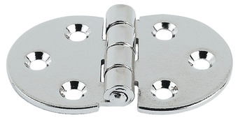 Flap Hinge 270° Screw Fixing Brass or Steel Economy model Steel polished nickel plated