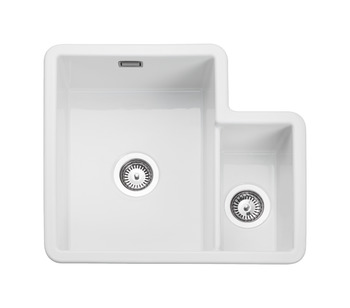 Sink Ceramic 1.3 Bowl Rangemaster Rustique CRUB3314 Undermount White - CRUB3314WH
