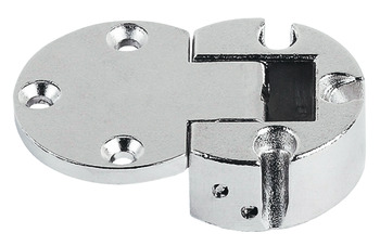 Flap Hinge 90° Plano Medial Zinc Alloy For screw fixing Dim x: 16 mm nickel plated