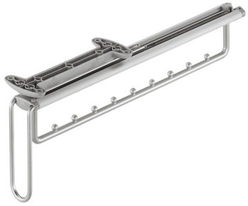 Clothes Hanger Rail Pull Out Undermounted for Dream Range Vibo Silver epoxy coated steel Silver fitting silver rack