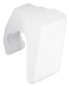 Replacement Plastic Clip for Pull Down Wardrobe Rail Plastic White finish