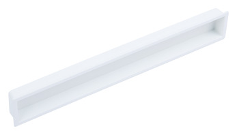 Inset Handle Zinc Alloy 160 mm Cubic Matt white