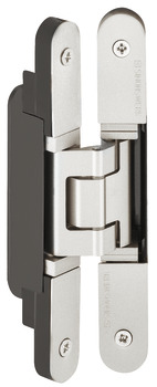 3D Hinge 180° Aluminium Zinc Diecast and Steel Tectus TE 240 3-way continuous adjustment Bronze metallic