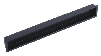 Inset Handle Zinc Alloy 160 mm Cubic Matt black