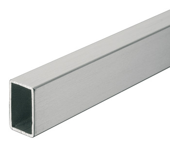 Wardrobe Rail Square Length 2000 mm Height 25 mm Width 15 mm Matt brushed finish