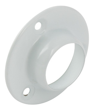 Rail Socket Deluxe Ø 25 mm Steel White finish