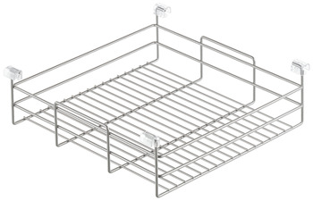 Wire Basket for Elite Soft Close Vibo For hanging onto pull-out frame Silver epoxy finish basket width 731 mm