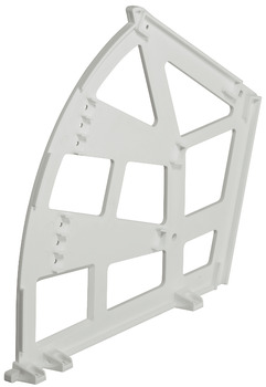 Shoe Rack Fitting Set Suitable for 3 Shelves For screw mounting to drawer front White (RAL 9010) finish