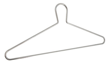 Coat Hanger Anti-Theft Width 420 mm For use with max. Ø 40 mm wardrobe rail Black epoxy coated finish