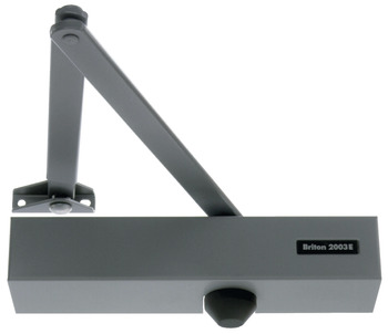 Door Closer Overhead Cast Aluminium Body Briton 20003E Silver powder coated