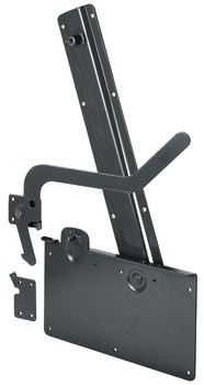 Bed Fitting Set for Side Mounting Beds Foldaway Bed Fittings Steel Anthracite (RAL 9011)