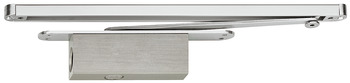 Soft and Self Closing Mechanism for Doors Geze ActiveStop Concealed Silver coloured