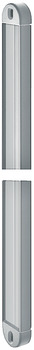Shoe Rack Wall Rail to suit 892.12.906 Steel and plastic Anodised aluminium rails with grey plastic end caps