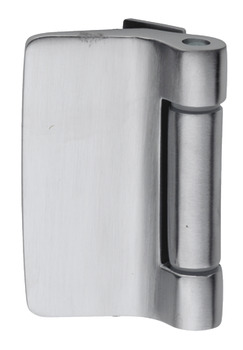 Slim Glass Door Hinge Suitable for Toughened Glass Doors 8-12 mm Thick Fernando Satin nickel plated finish
