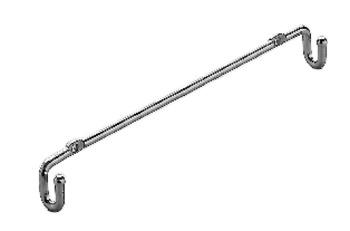 Door Front Mounting Rail for use with Laundry Baskets Rail length 170 mm