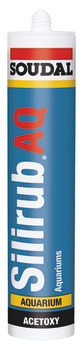 Specialist Sealant Silicone for Glass Tube 300 ml Soudal Silirub AQ Clear