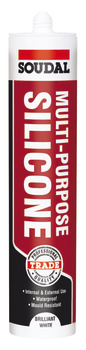 Multi-Purpose Sealant Tube 270 ml Soudal Silicone Clear