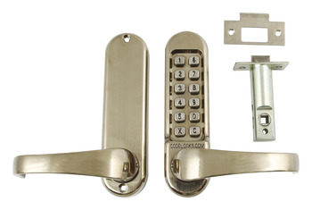 Mechanical Codelock Plates Front and Back for Existing Mortice Lockcase Heavy Duty For existing mortice latch or lock