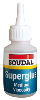 High Strength Adhesive General Purpose Bottle 20 g Soudal Superglue Clear
