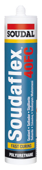 Flexible Sealant Polyurethane Tube 310 ml Soudal Soudaflex 40FC Flexible gap sealant and adhesive based on polyurethane White 003.52.010