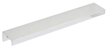 Lister Trim Handle Aluminium Bru Nickel 128mm Fixing Centres