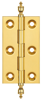 Butt Hinge Urn Finial 63 x 35 mm Brass Unwashered Length x width: 63 x 35 mm polished and lacquered brass