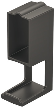 Hook for Straight-Edged Wardrobe Rail Häfele Dresscode Plastic Umber grey