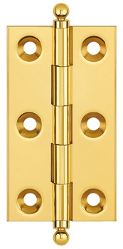 Butt Hinge Ball Finial 63 x 35 mm Brass Unwashered Length x width: 63 x 35 mm imitation bronze
