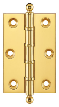 Butt Hinge Ball Finial 76 x 50 mm Brass Copper plated