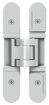 3D Hinge 180° Mild Steel Tectus TE 527 3-way continuous adjustment Polished brass plated - view 2