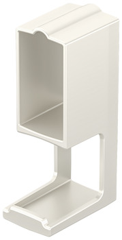 Hook for Straight-Edged Wardrobe Rail Häfele Dresscode Plastic White