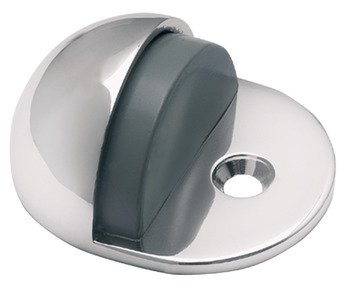 Door Stop Floor Mounted with Dowel Brass Startec Satin chrome plated - view 2