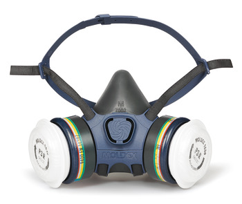 Respirator Half Mask Pre-Assembled Moldex 7432 with ABEK1P3 filters