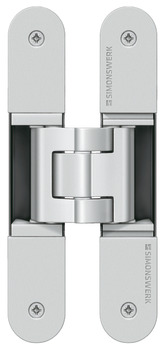 3D Hinge 180° Aluminium Zinc Diecast and Steel Tectus TE 340 3D Energy 3-way continuous adjustment Matt chrome
