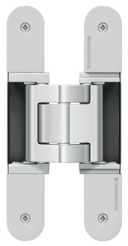 3D Hinge 180° Aluminium Zinc Diecast and Steel Tectus TE 540 3D A8 Energy 3-way continuous adjustment Matt chrome