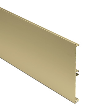 Plinth Panel 145x3000mm Anodised Brs