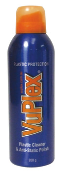 Plastic Cleaner Anti-Static Polish VuPlex® Particularly suitable for high gloss doors surfaces and glass Size 200 g